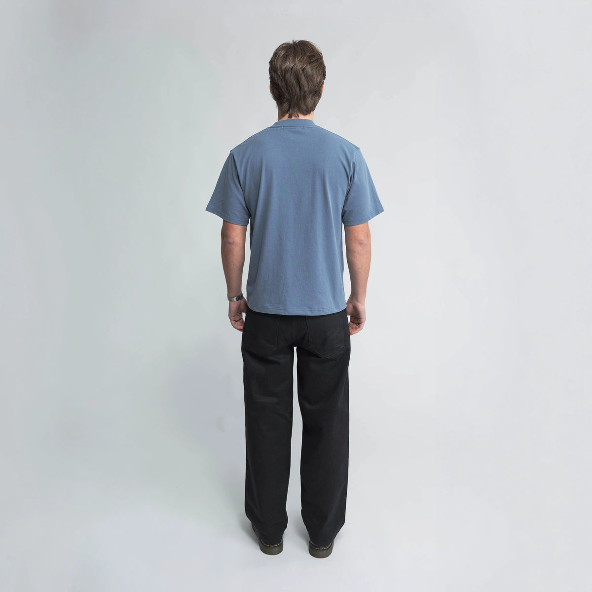 Anderson Relaxed T-Shirt in blue, back view