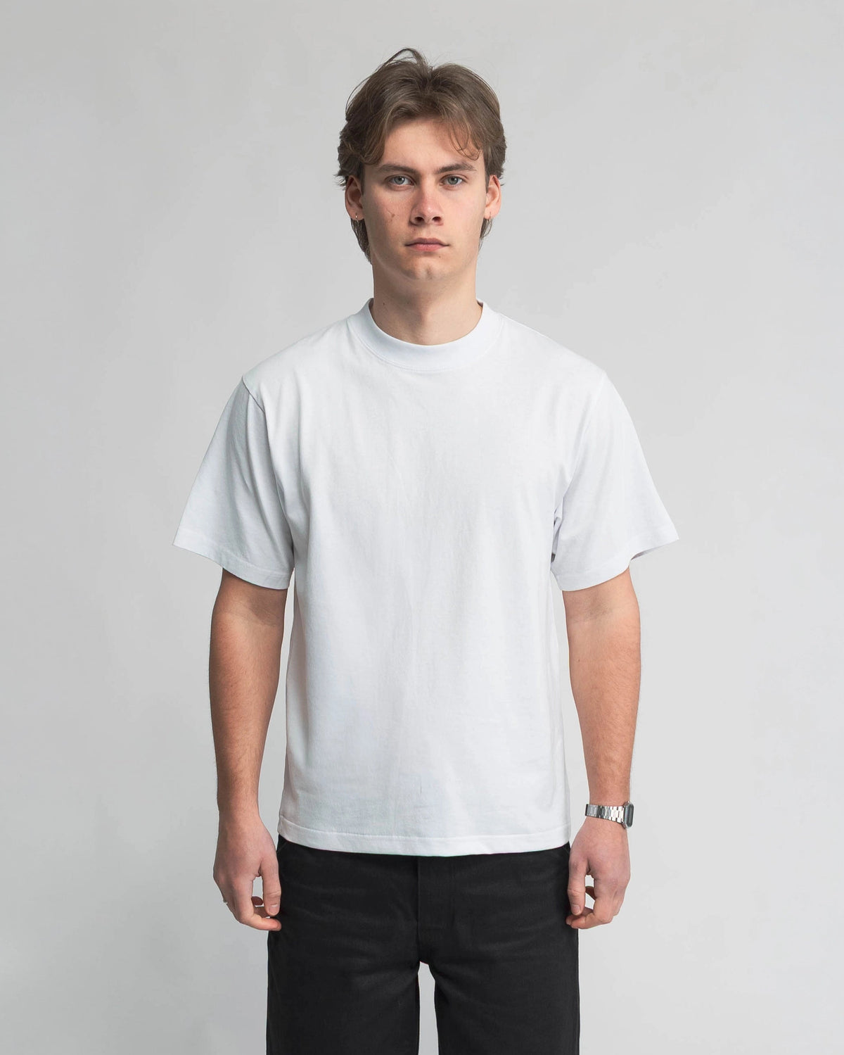 Anderson Relaxed T-Shirt in white, front view